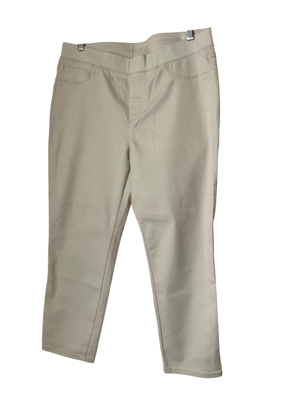 SoundStyle Capri Sz L Beige Stretch Pants